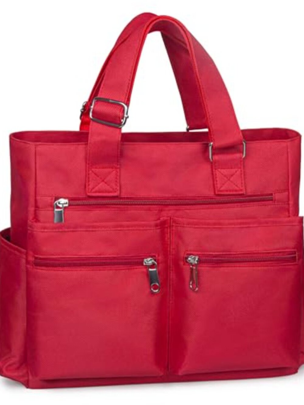 Nylon Waterproof Tote Bag Multi Pocket 14in Laptop Messenger